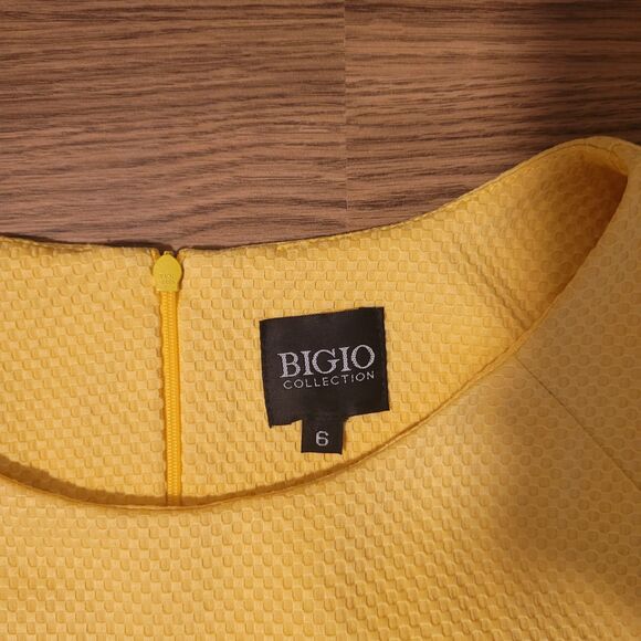 Cheerful Yellow Midi Dress by Bigio Collection - Picture 2 of 9